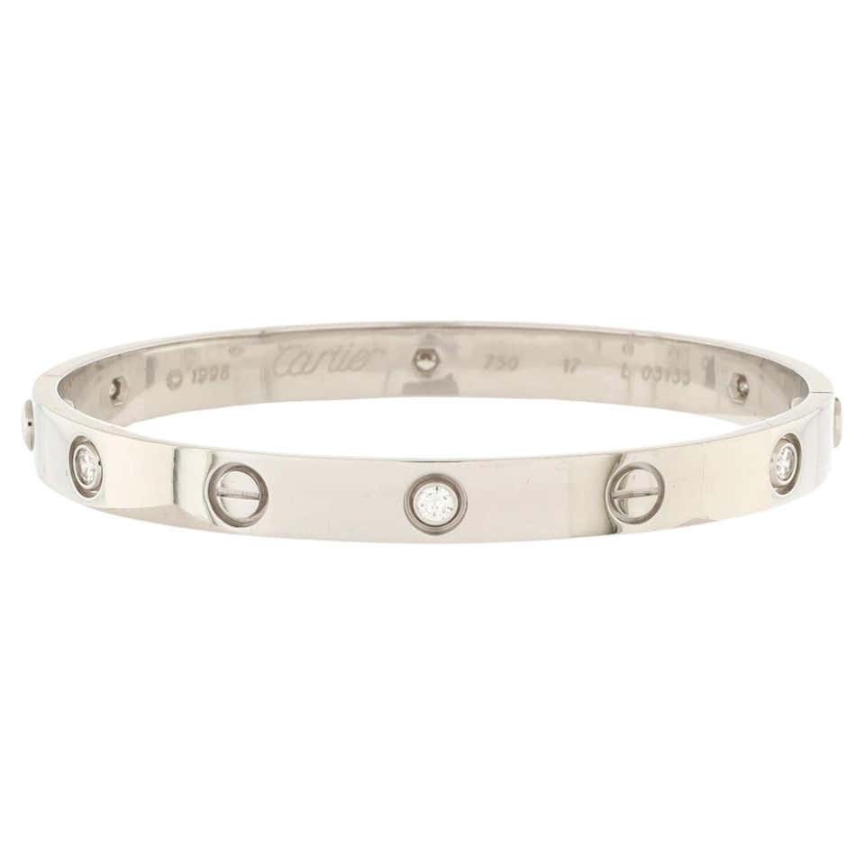 How Many Carats Is Cartier Love Bracelet Cartier Love Bracelet at 1stDibs | love bracelet small model 6 diamonds