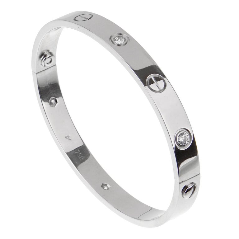 love bracelet 6 diamonds