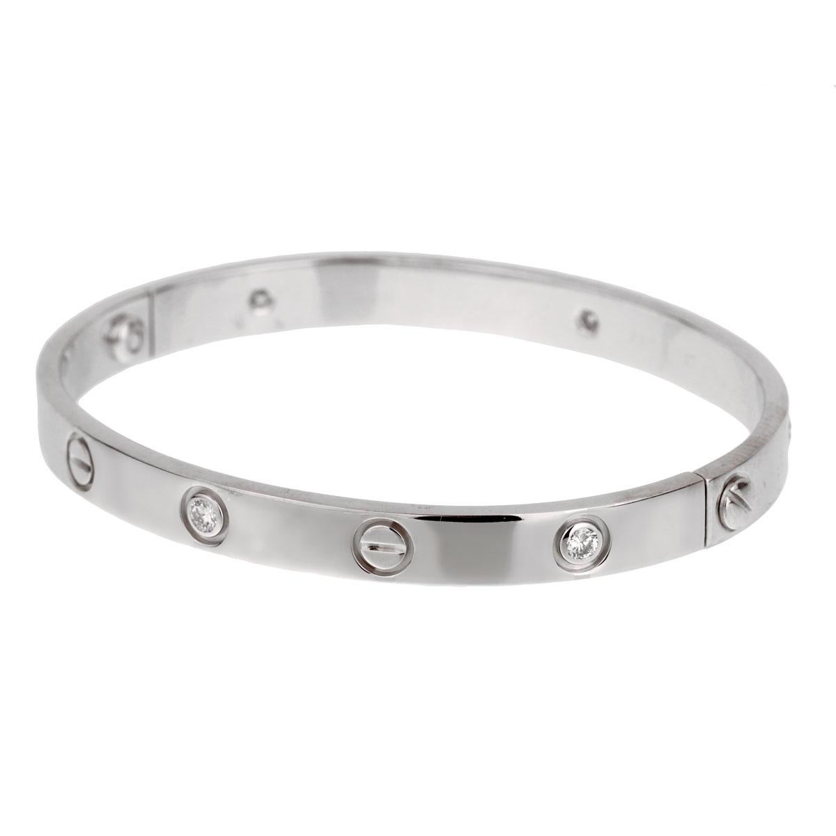 cartier bangle with diamonds price