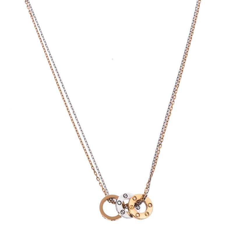Used cartier love necklace on sale