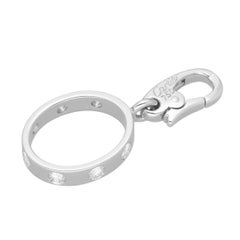 Colgante con charm «Cartier Love 7 Diamonds» de oro blanco de 18 quilates