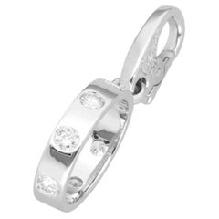 Colgante con charm «Cartier Love 7 Diamonds» de oro blanco de 18 quilates