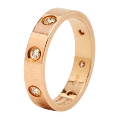 Cartier Love 8 Diamonds Alliance en or rose 18 carats 52