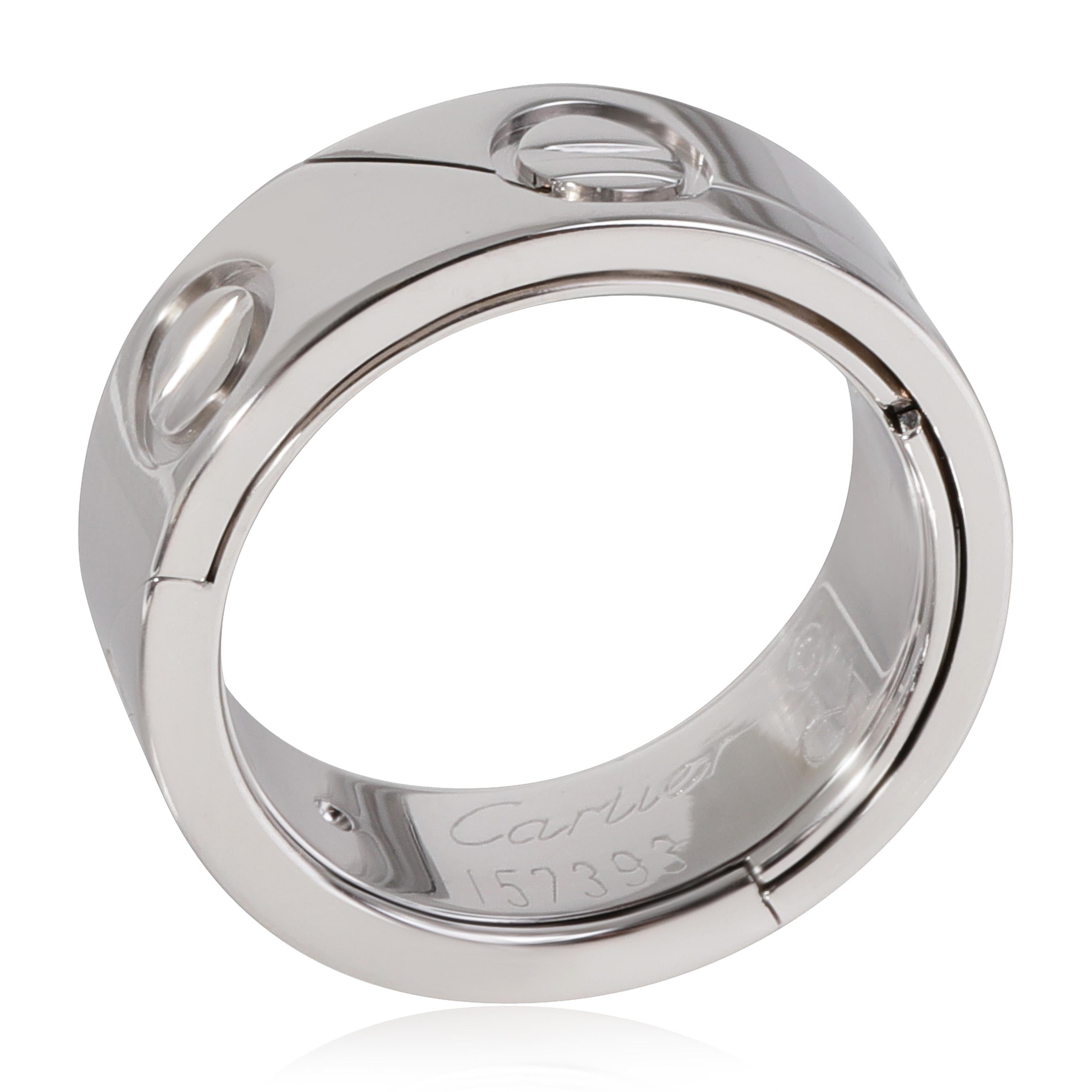 Cartier Love Astro Ring aus 18 Karat Weißgold im Zustand „Hervorragend“ in New York, NY