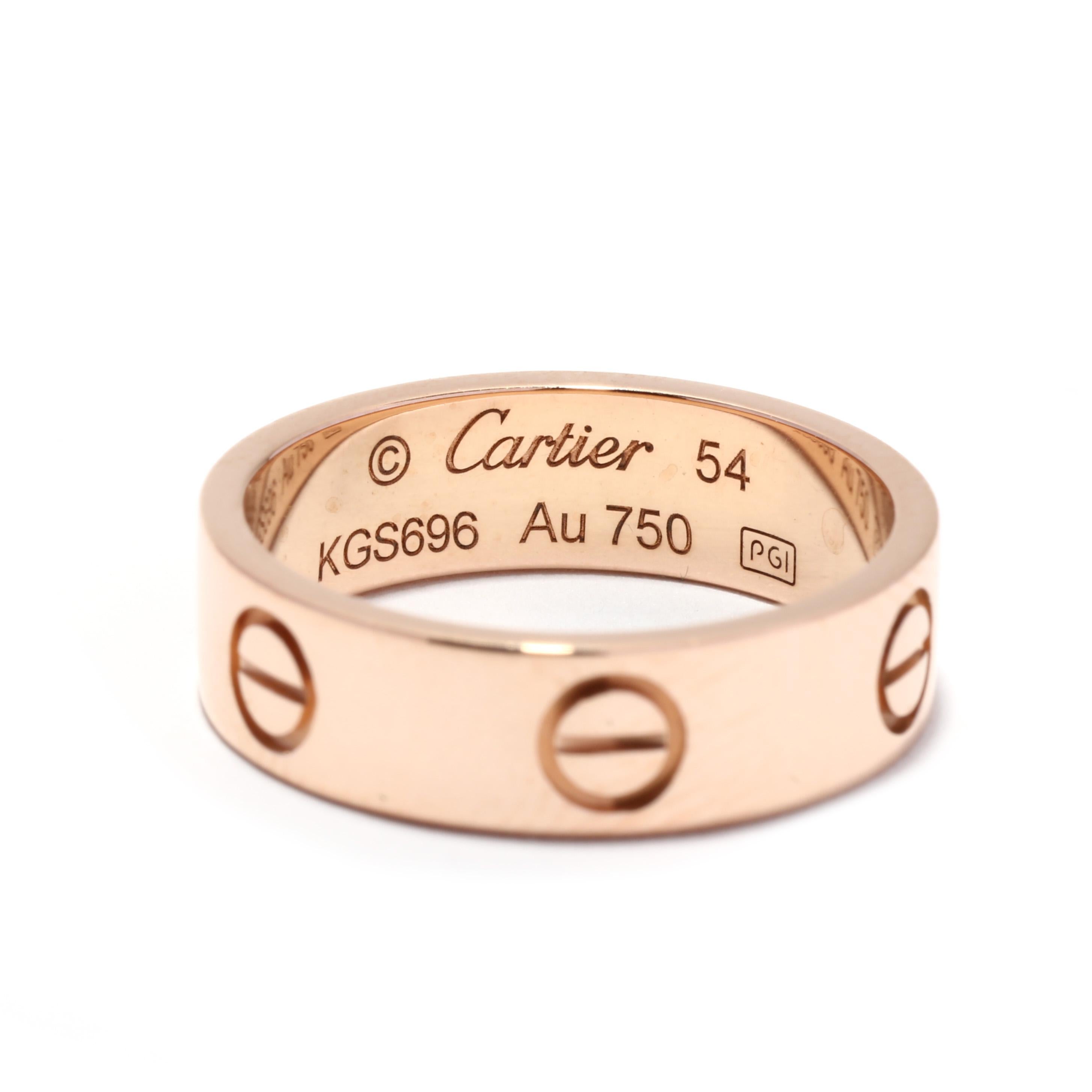 cartier ring with screws