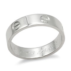 Cartier Love Band 950 Platinum Ring