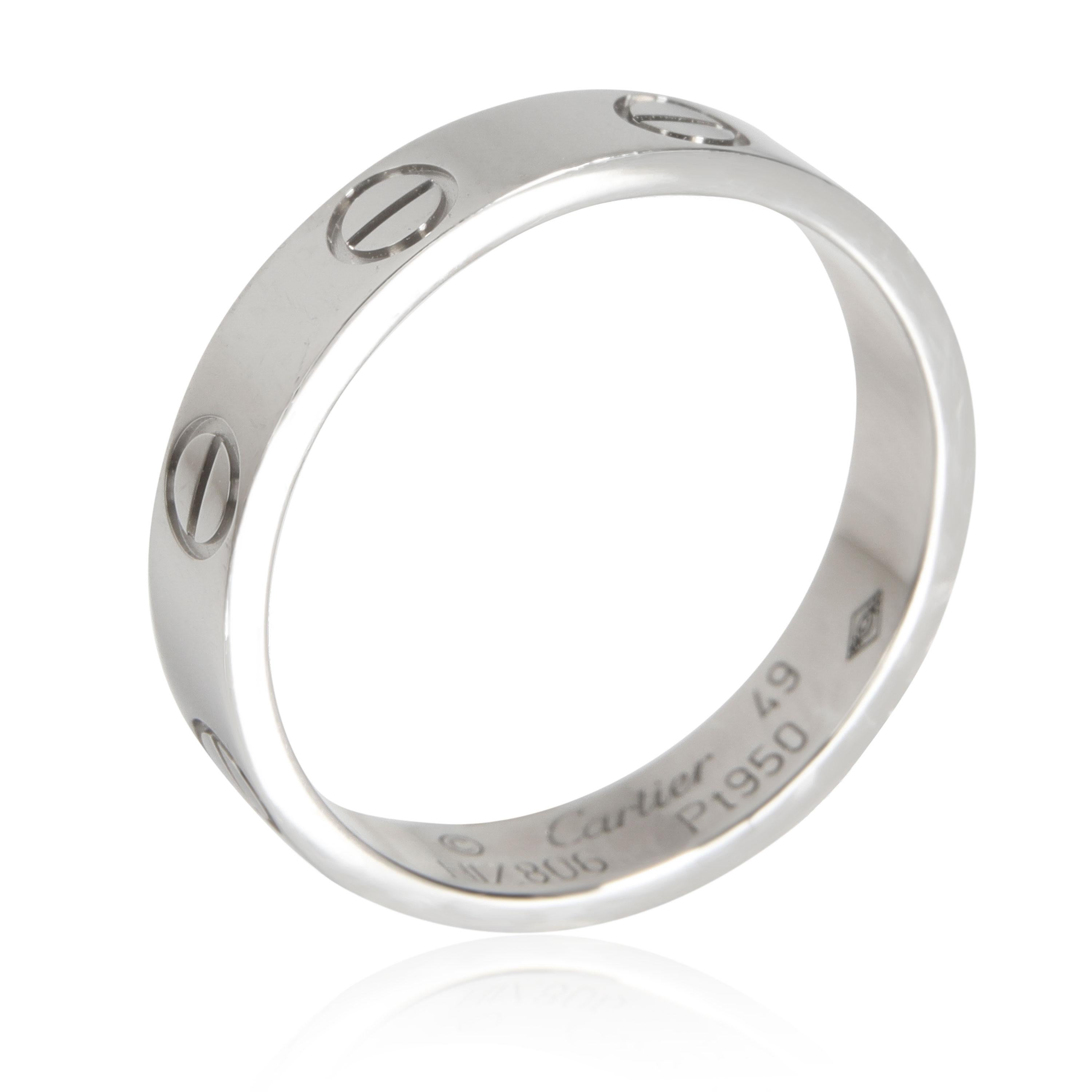 Cartier Love Band in Platinum For Sale at 1stDibs | cartier love band ...