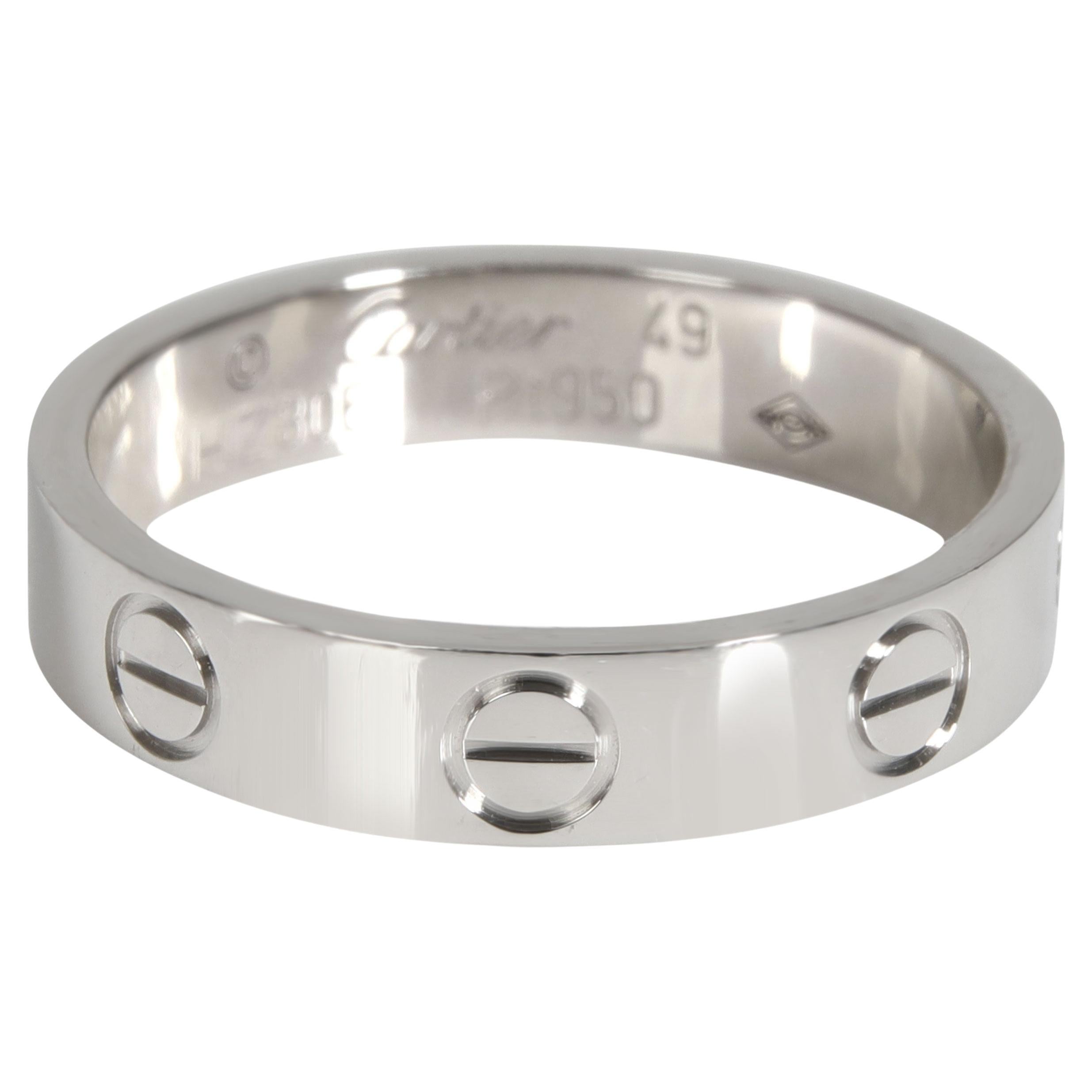 Cartier Love Band in Platinum For Sale at 1stDibs