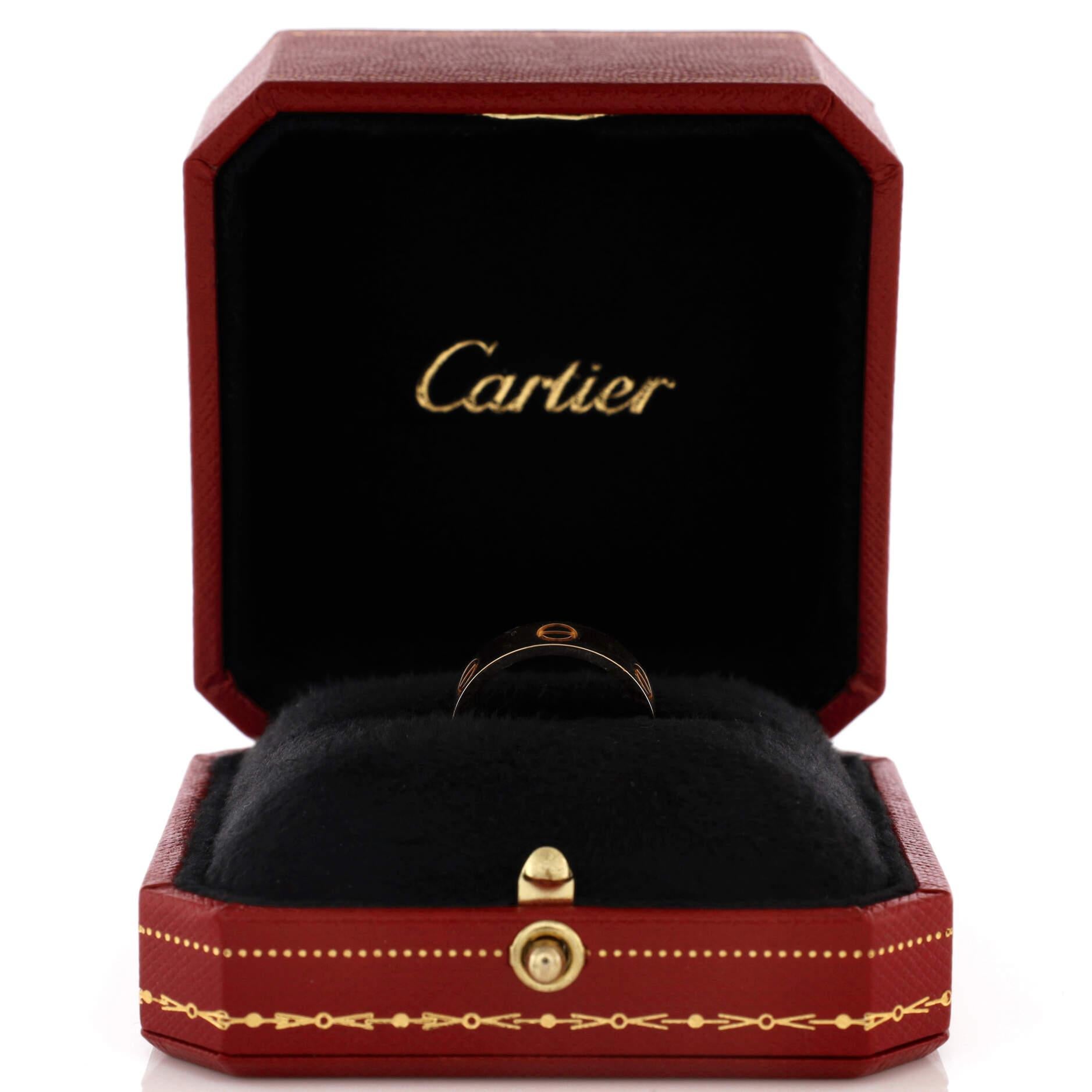 Condition: Very good. Moderate wear throughout.
Accessories: No Accessories
Measurements: Size: 7.25 - 55, Width: 5.50 mm
Designer: Cartier
Model: Love Band Ring 18K Yellow Gold
Exterior Color: Yellow Gold
Item Number: 212260/1