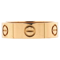 Cartier Love Band Ring 18k Yellow Gold