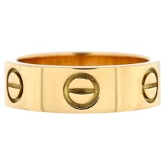 Cartier Love Band Ring 18K Yellow Gold