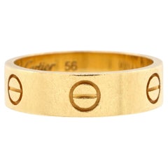 Cartier Love Band Ring 18K Yellow Gold