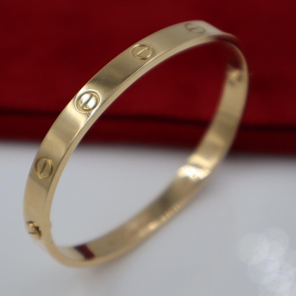 Women's Cartier Love Bangle Bracelet in Yellow Gold