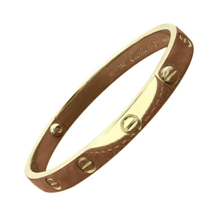 Cartier Love Bangle Bracelet in Yellow Gold