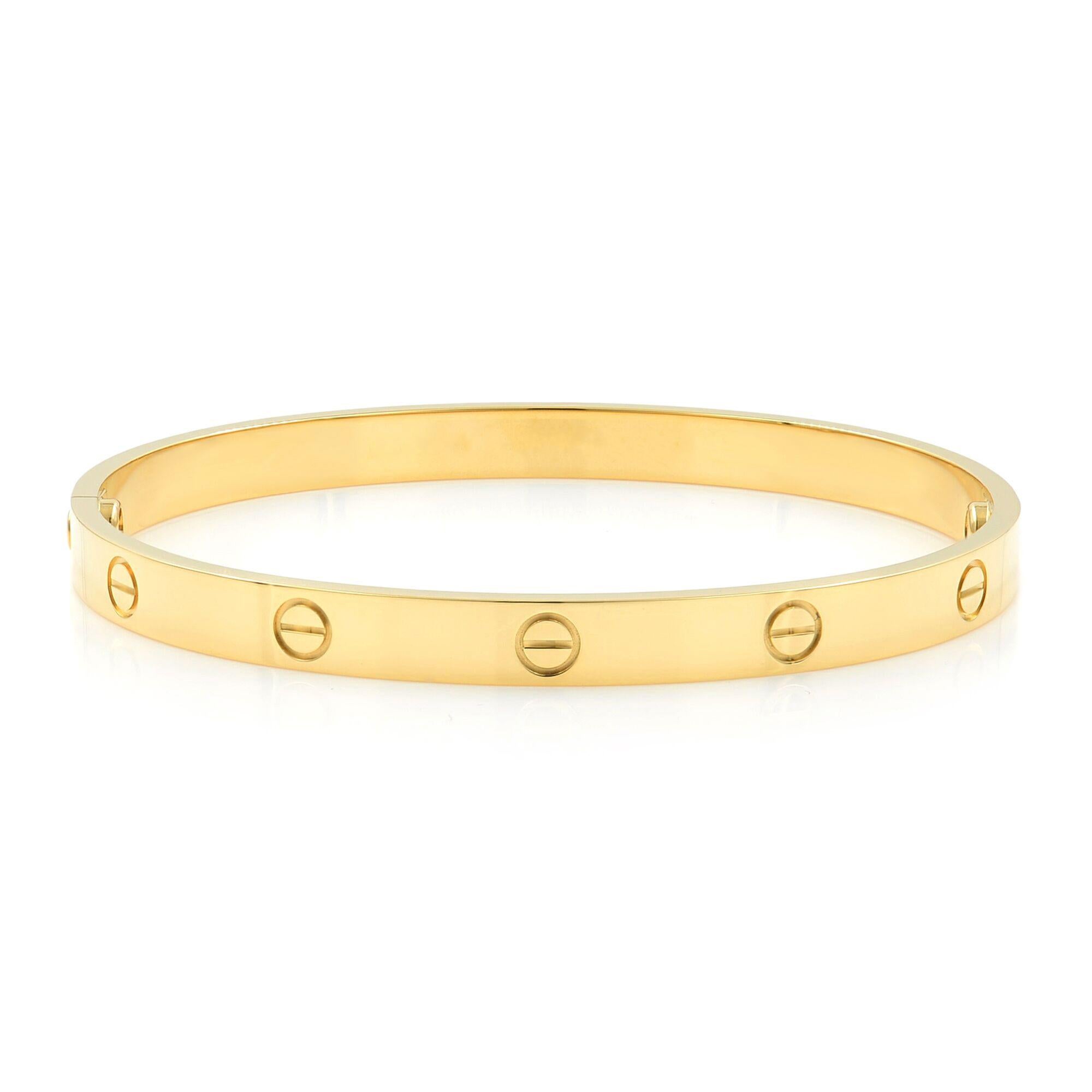 Moderne Cartier Bracelet unisexe de style nouveau style en or jaune 18 carats en vente