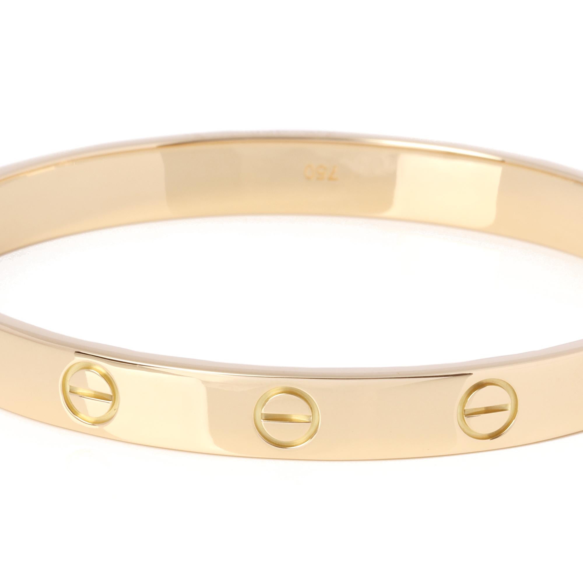 Cartier Love Bangle In Excellent Condition In Bishop's Stortford, Hertfordshire