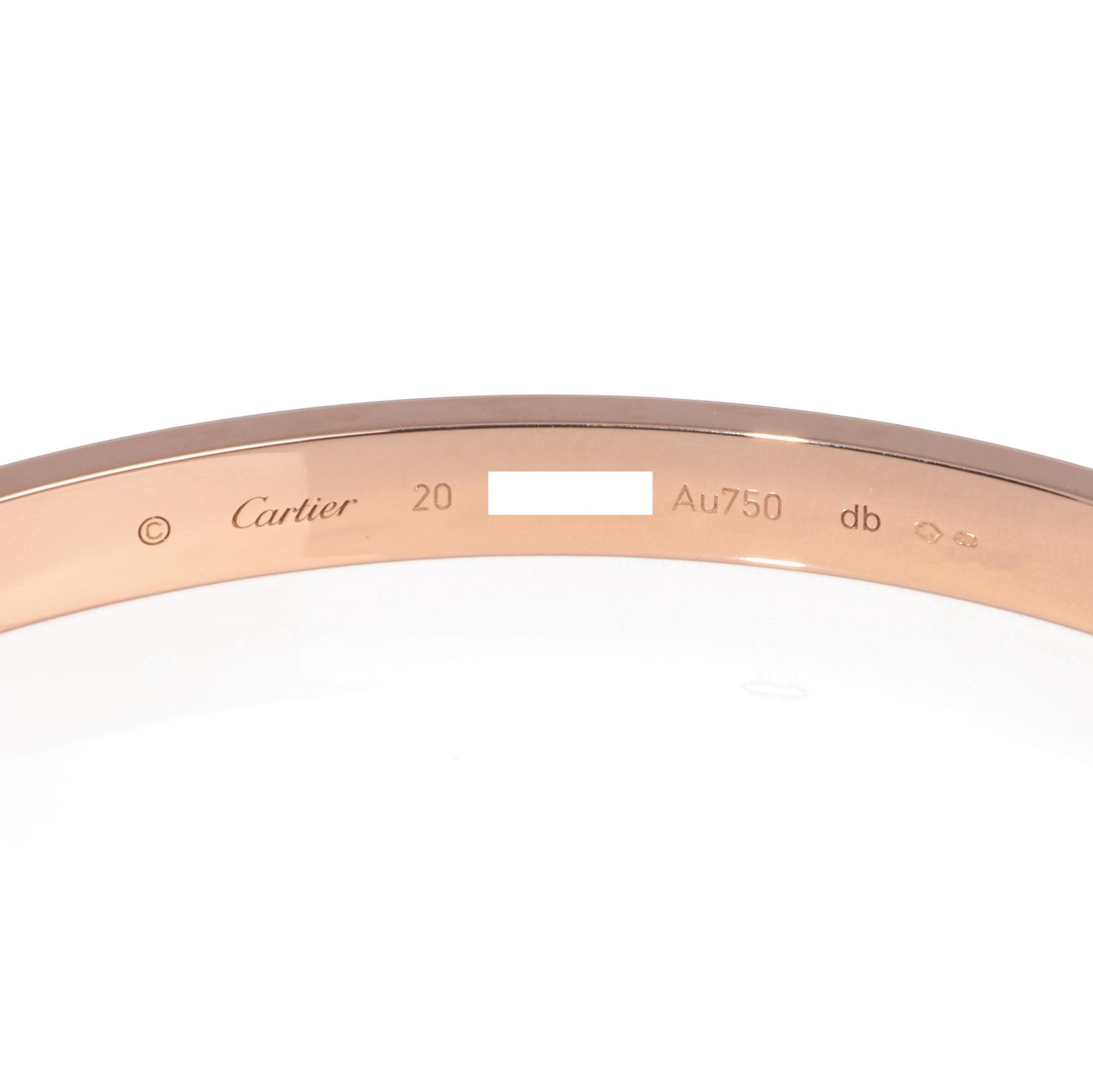 Cartier Love Bangle In Excellent Condition In Bishop's Stortford, Hertfordshire