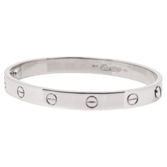 Cartier Bracelet jonc Love en or blanc 18 carats