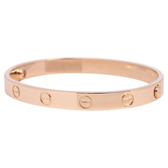Used Cartier 18ct Rose Gold Love Bangle