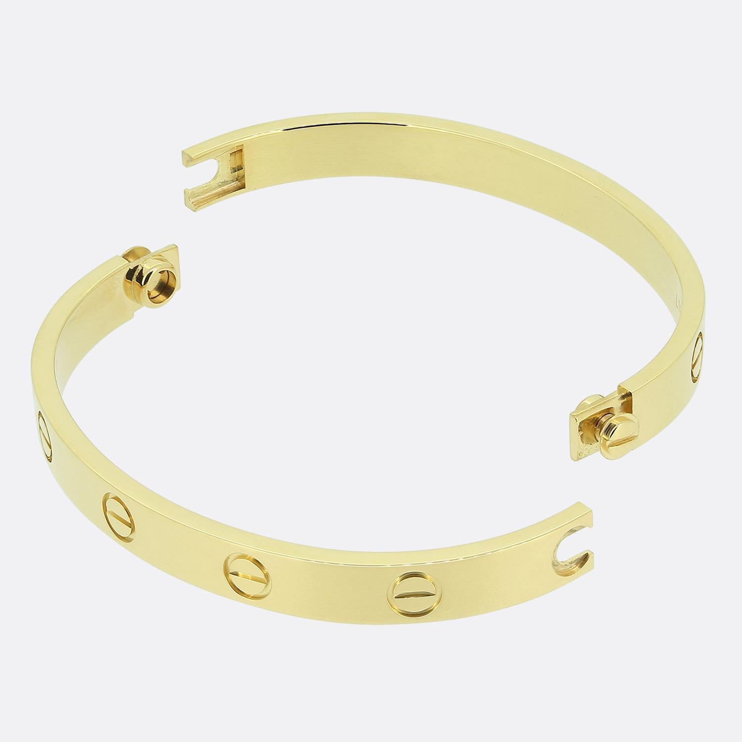 Cartier LOVE Bangle Size 16 In Excellent Condition In London, GB