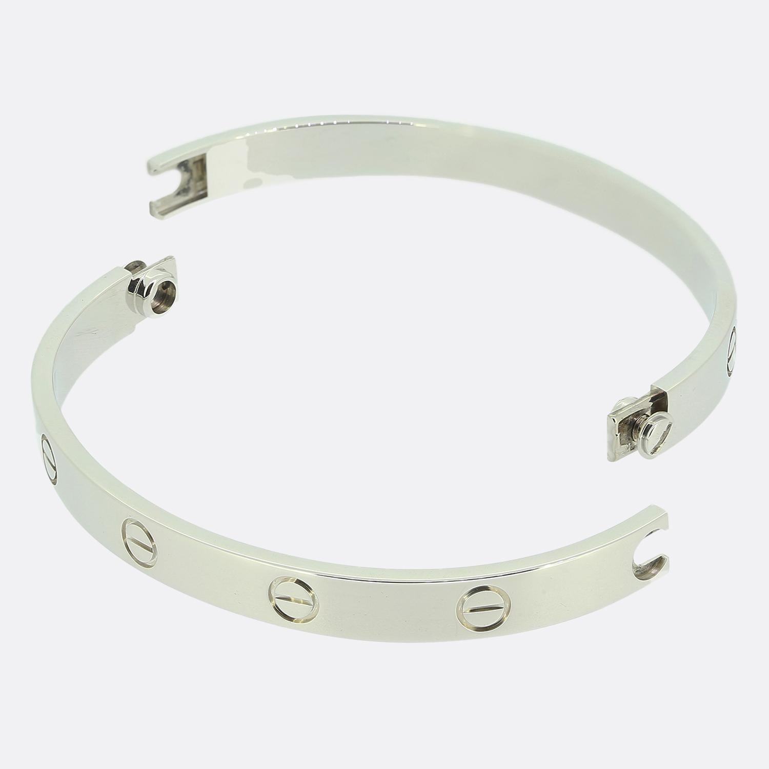 Cartier LOVE Armreif Größe 18 im Zustand „Hervorragend“ in London, GB