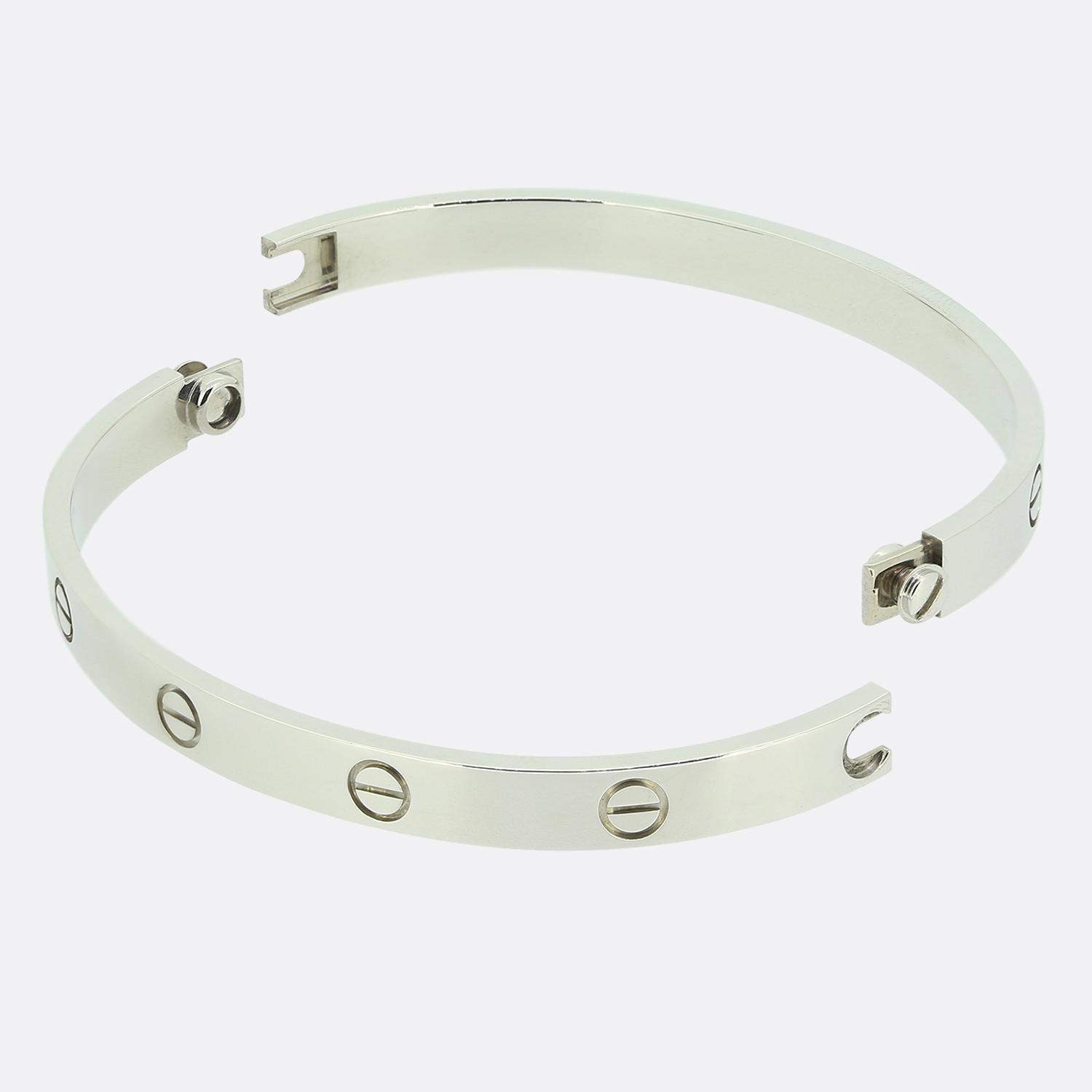 Cartier LOVE Armreif Größe 19 im Zustand „Hervorragend“ in London, GB