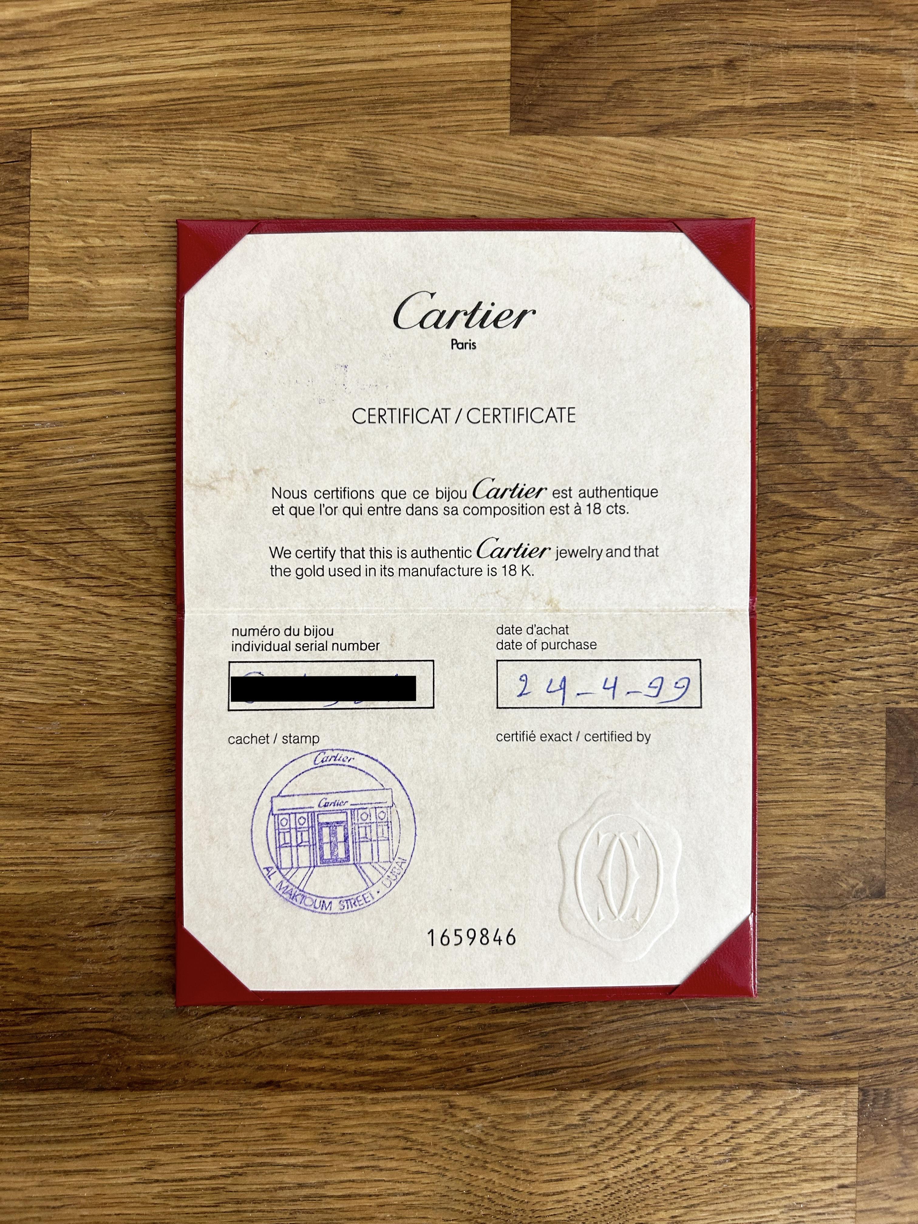 Cartier LOVE Armreif Größe 19 für Damen oder Herren im Angebot