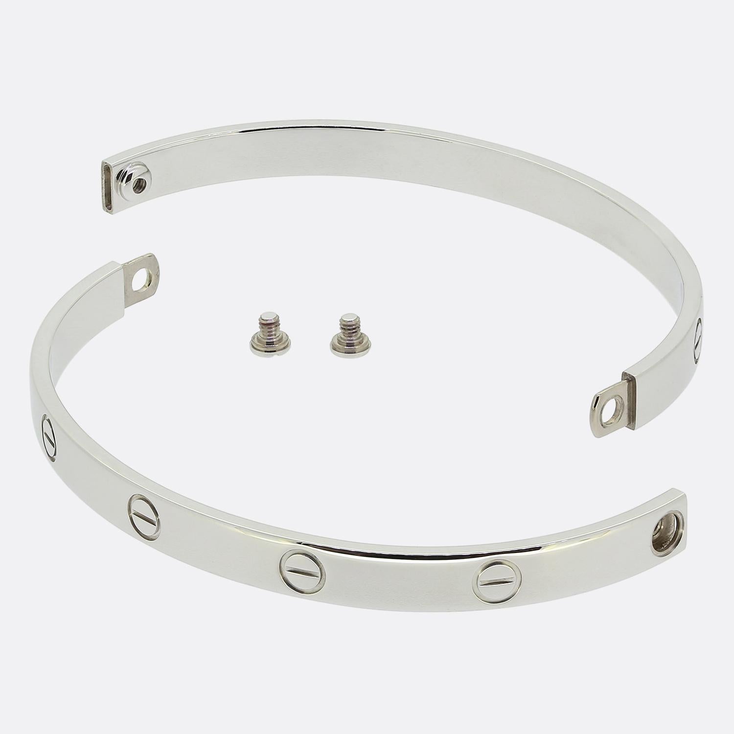 Cartier LOVE Bangle Size 20 In Excellent Condition For Sale In London, GB