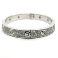 Cartier Love Bangle with Diamonds in 18 Karat White Gold