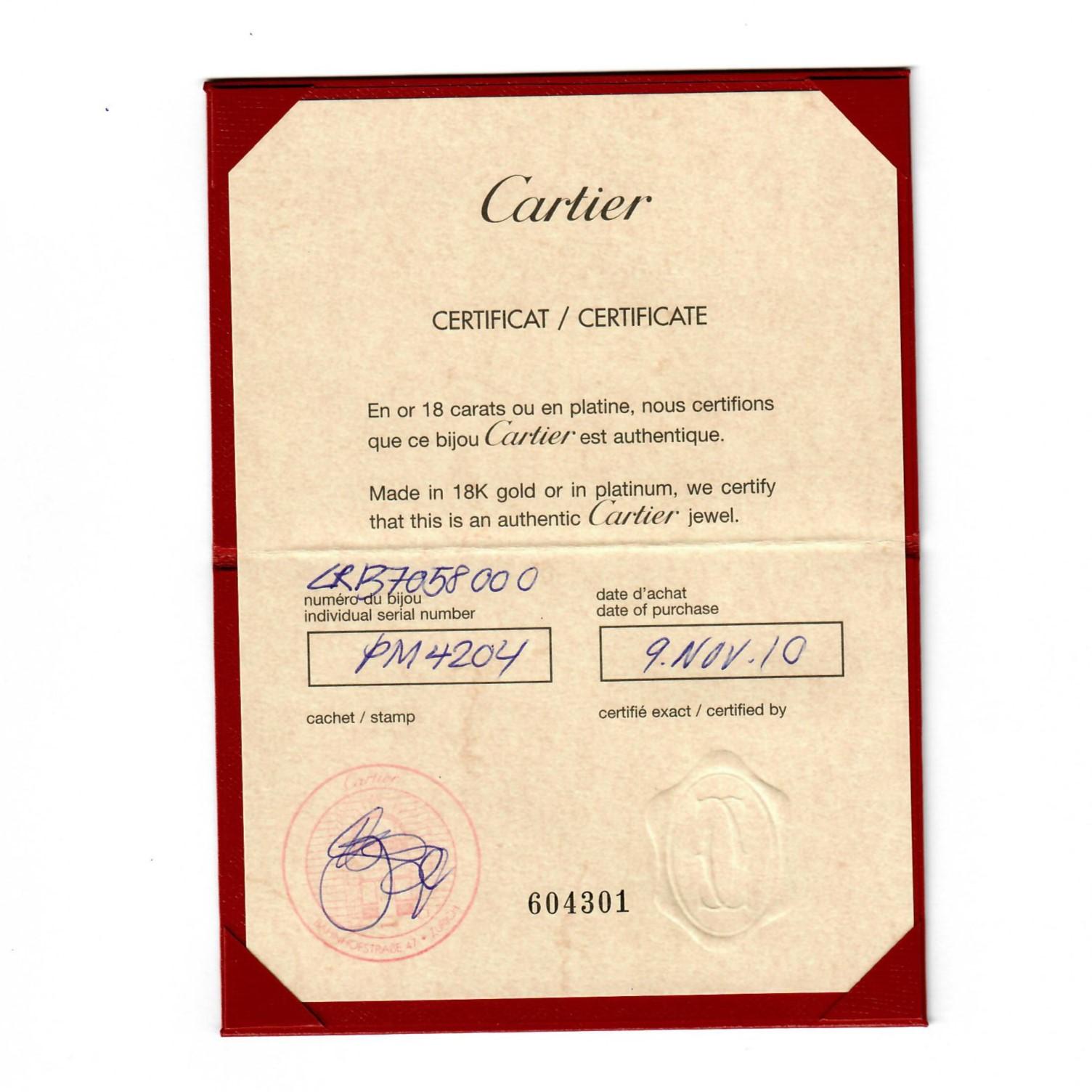 Cartier Love Armreif aus 18 Karat Weißgold mit Diamanten  im Zustand „Hervorragend“ im Angebot in Lucerne, CH