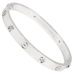 Cartier Love Bangle with Diamonds in 18 Karat White Gold