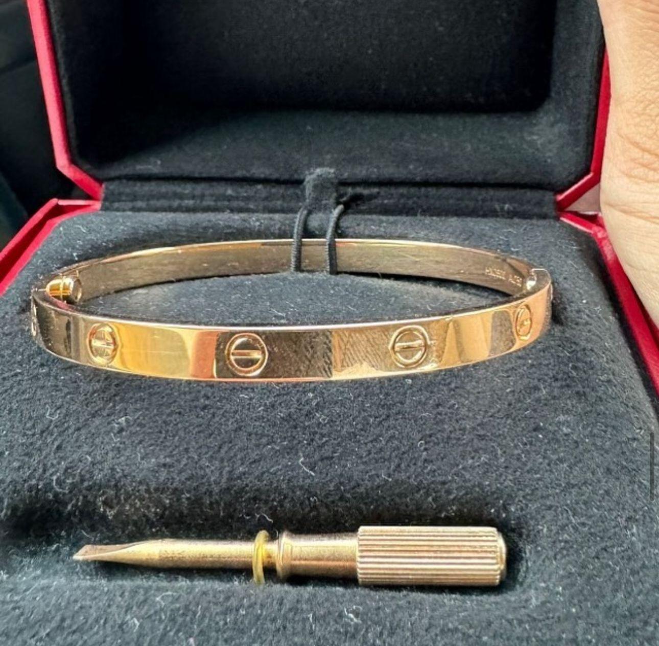 Cartier Love Bracalet - 750 PG - Size 21 - Full Set - 1