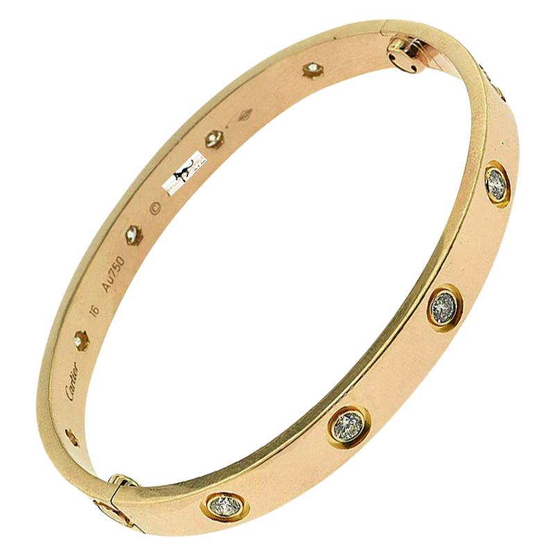 cartier love bracelet gold karat