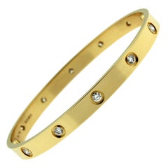 Cartier Love Bracelet 10 Diamond in 18 Karat Yellow Gold