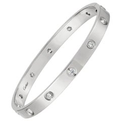 Cartier Love Bracelet 10 Diamonds in 18 Karat White Gold