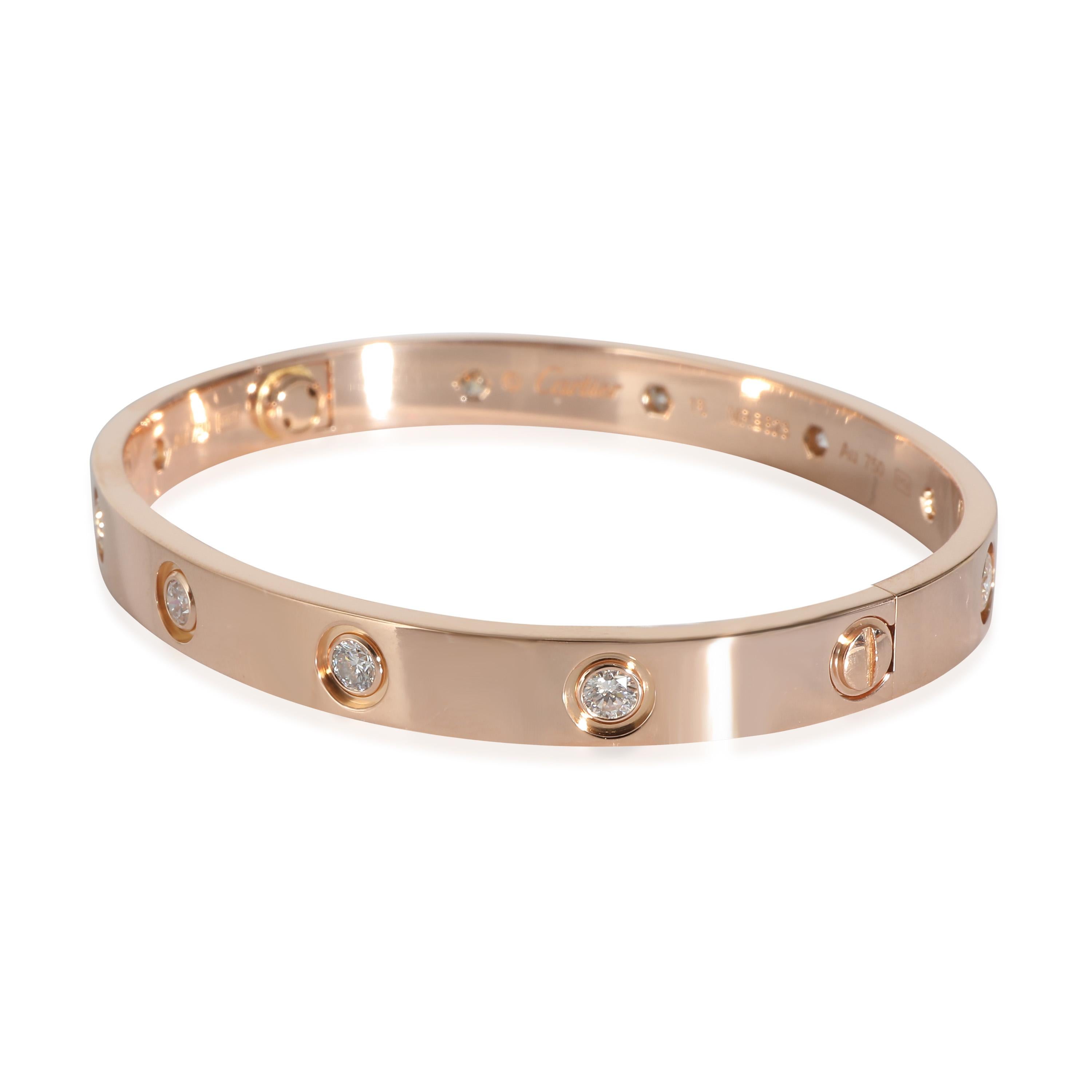 Cartier Love Bracelet in 18k Rose Gold 0.96 CTW

PRIMARY DETAILS
SKU: 137043
Listing Title: Cartier Love Bracelet in 18k Rose Gold 0.96 CTW
Condition Description: Cartier's Love collection is the epitome of iconic, from the recognizable designs to