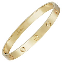 Cartier Bracelet Love de 17 tailles en or jaune 18 carats avec tournevis