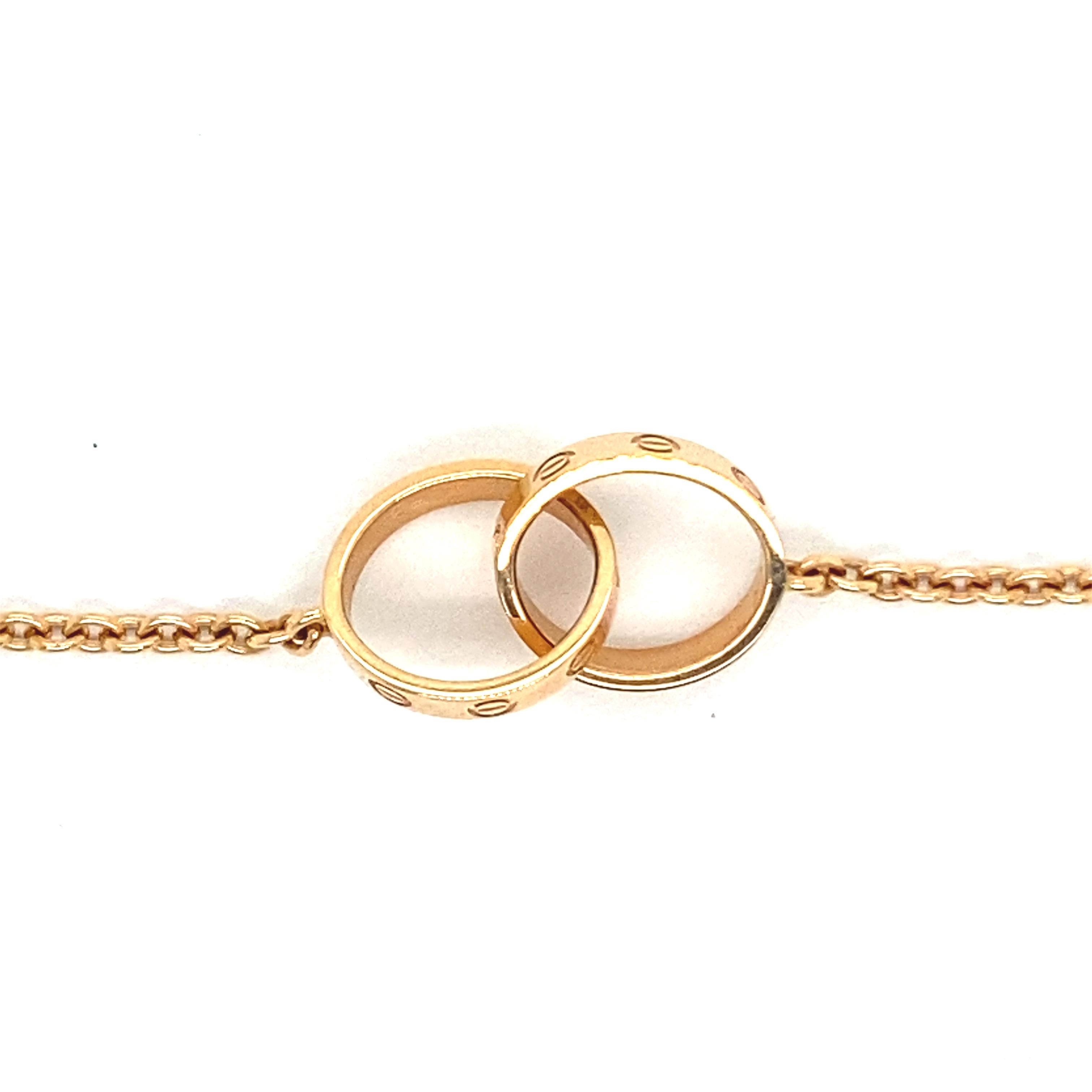 cartier bracelet with two rings