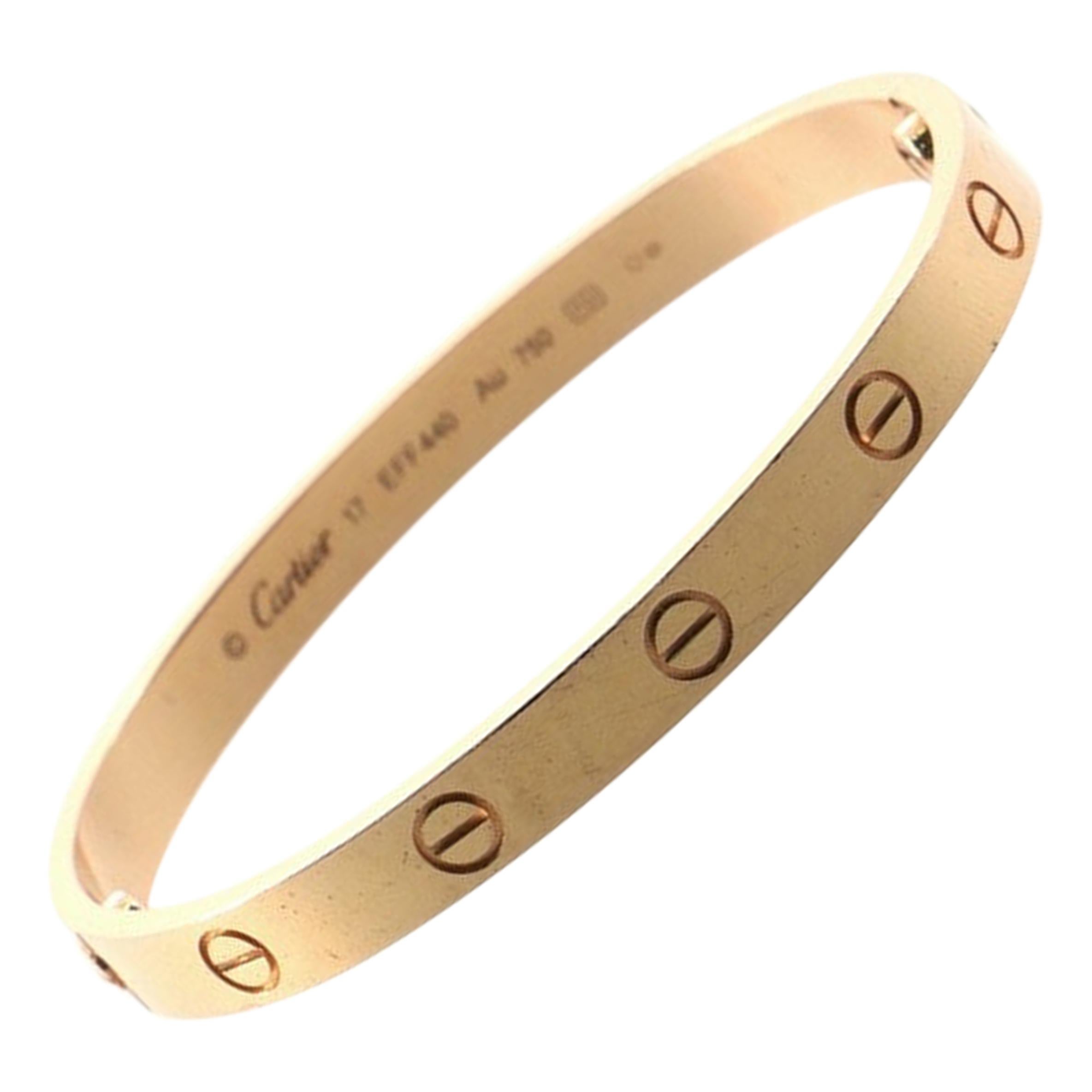 Cartier Love Bracelet 18 Karat Yellow Gold at 1stDibs