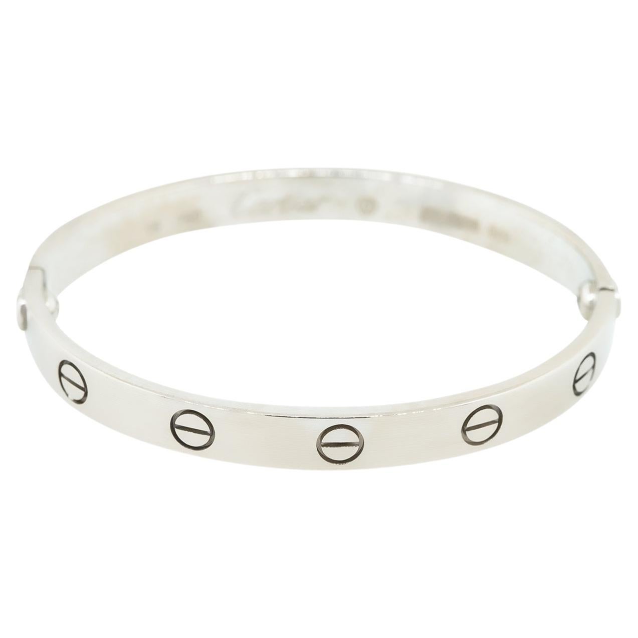 Cartier Love Bracelet 18 Karat Size 16 In Stock
