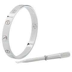 Cartier Love-Armband aus 18 Karat Weißgold