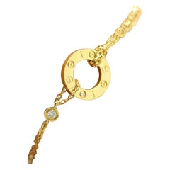 Cartier Love Bracelet 18 Karat Yellow Gold and Diamond