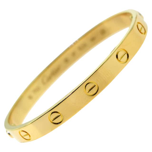 Cartier Love Bracelet 18 Karat Yellow Gold 'C-266' For Sale at 1stDibs ...