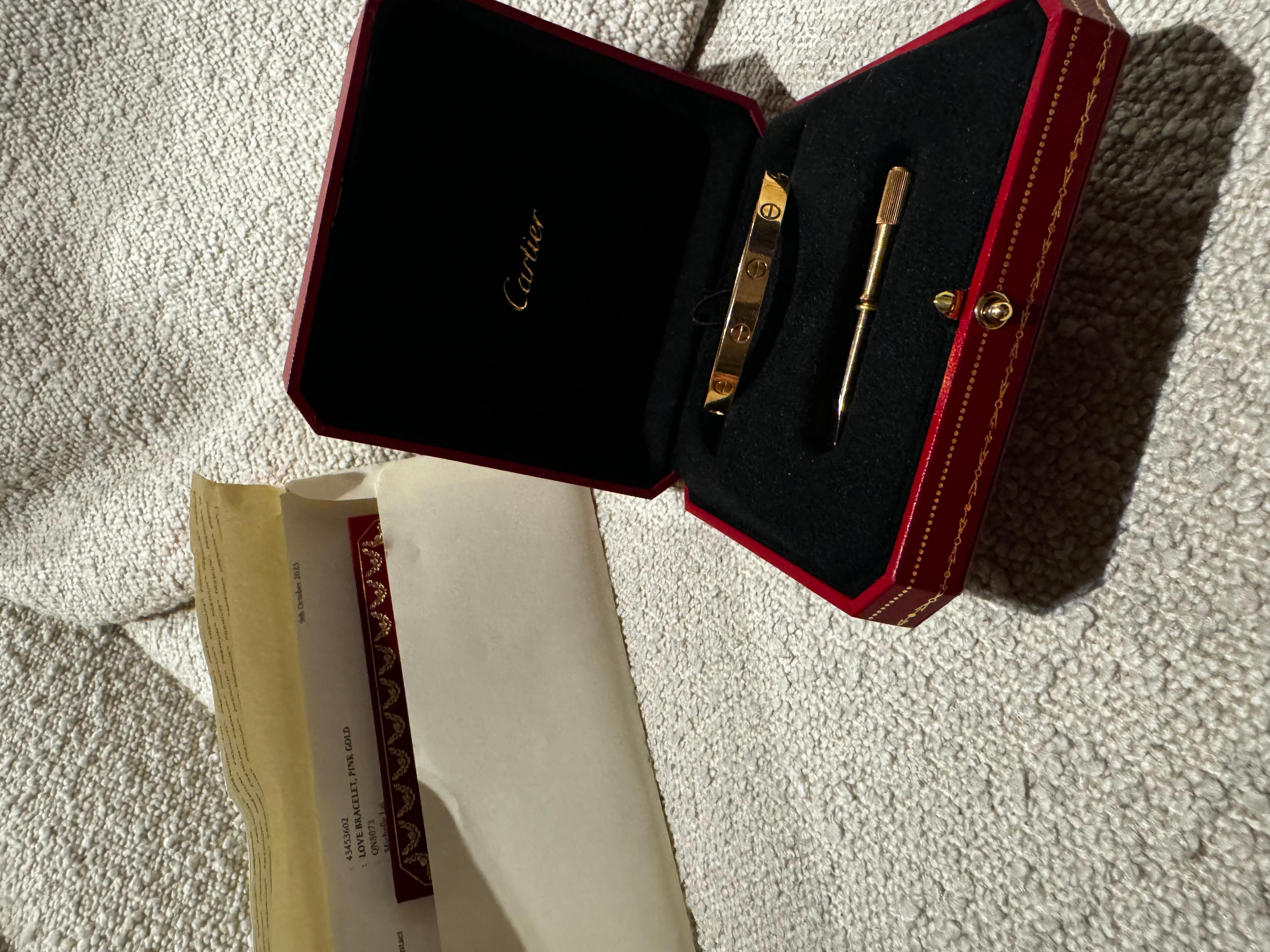  Cartier Bracelet Love en or 18 carats Unisexe 