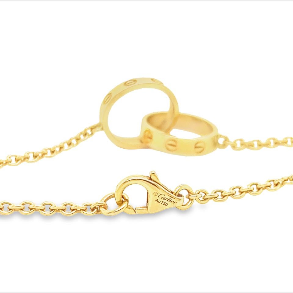 Cartier Love-Armband aus 18 Karat Roségold „Locked In Love“ im Zustand „Hervorragend“ in MIAMI, FL