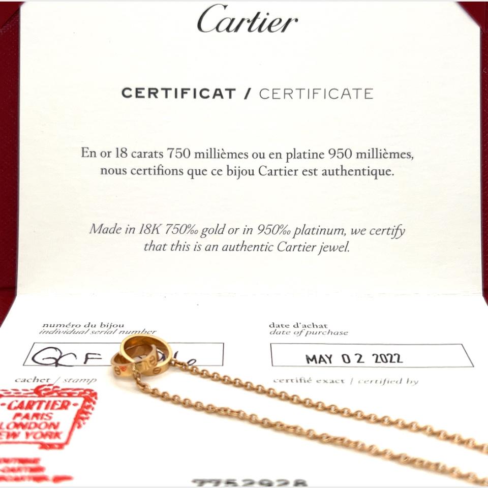 Cartier Love-Armband aus 18 Karat Roségold „Locked In Love“ für Damen oder Herren