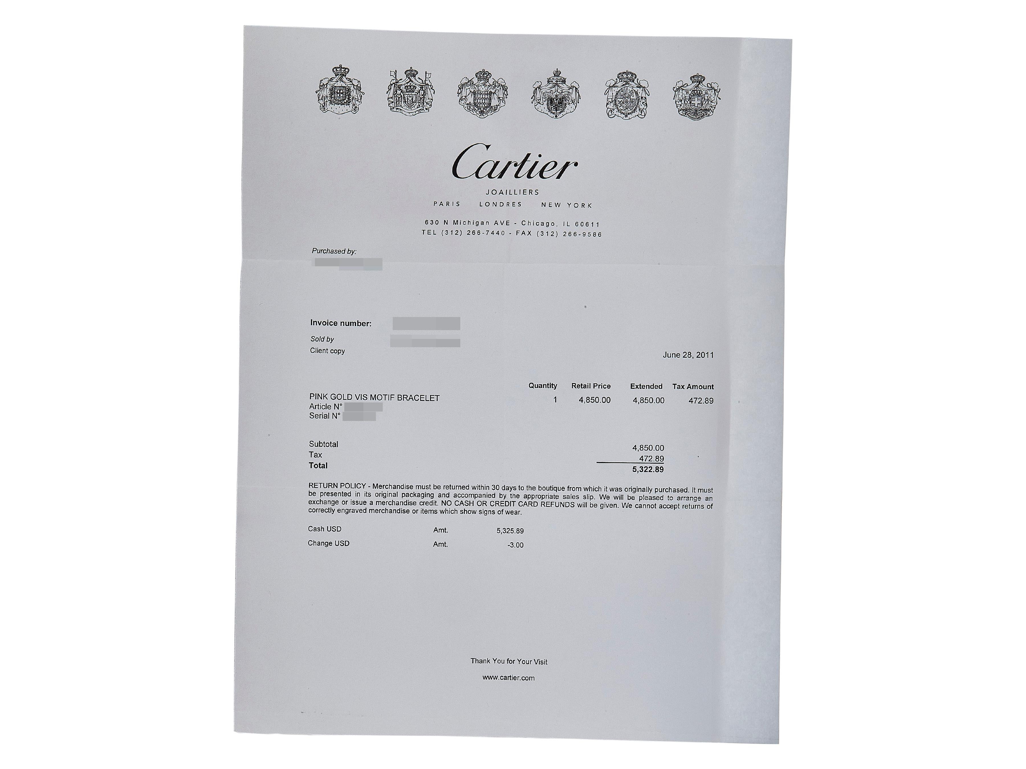 Cartier Love Armband 18K Rose Gold Classic Model Nr. 17 im Angebot 4