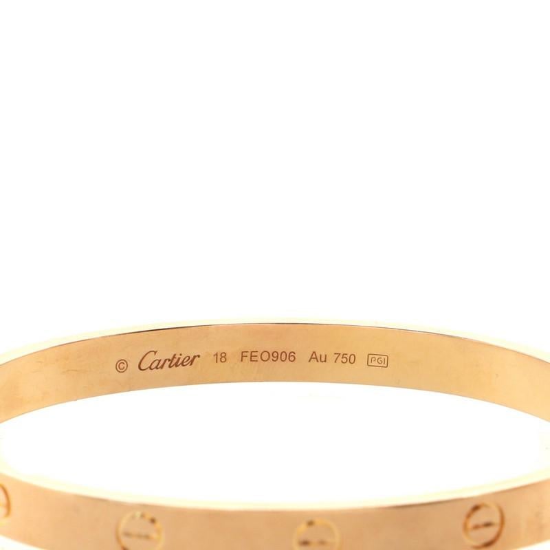 Women's Cartier Love Bracelet 18K Rose Gold