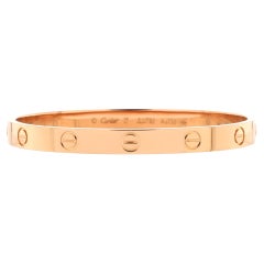 Cartier Love Bracelet 18k Rose Gold