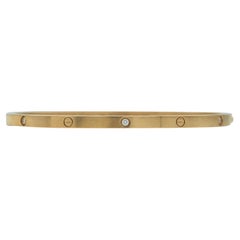 Pulsera Cartier Love Oro Rosa 18K Cierre de un solo tornillo Modelo Pequeño 6 Diamantes